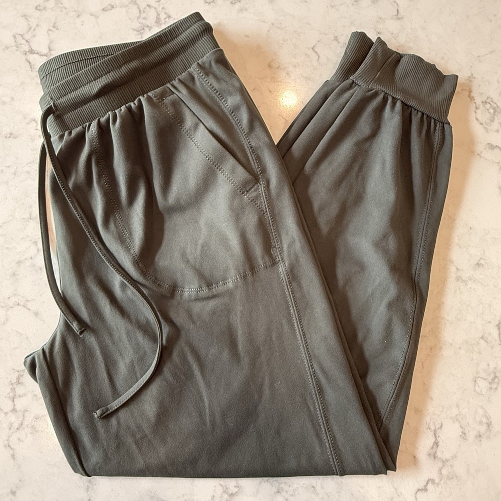 Rachel Zoe Women's M Army Olive Green Joggers Drawstring Pull On Pants